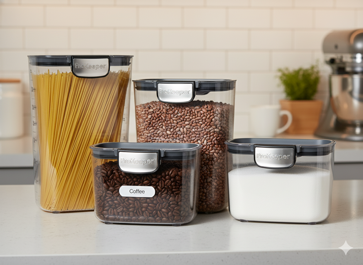 4 Contenedores Diferentes Medidas ProKeeper+ Progressive