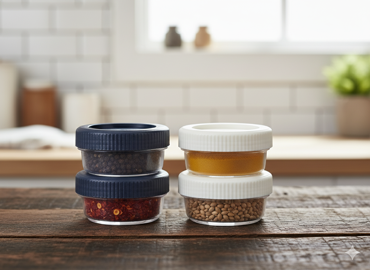 4 Mini Contenedores 60 ml SnapLock Progressive