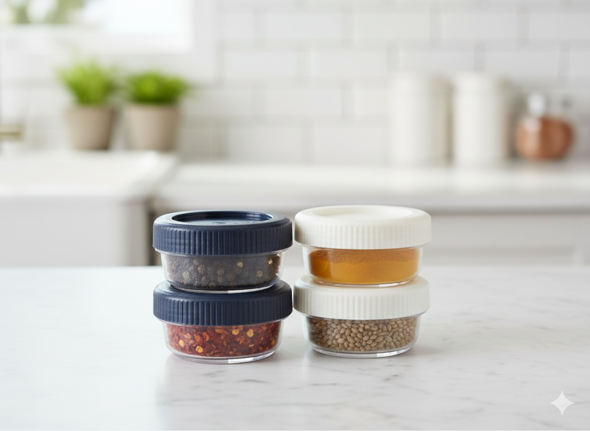 4 Mini Contenedores 60 ml SnapLock Progressive