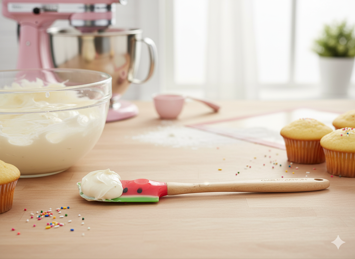 Espátula Grande Silicona Diseño Sandia Charles Viancin