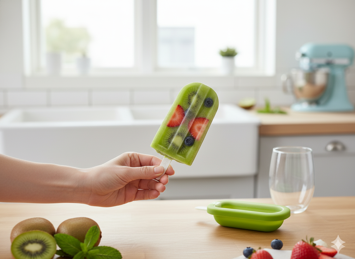 Molde Paleta Silicona Platino Verde Lékué