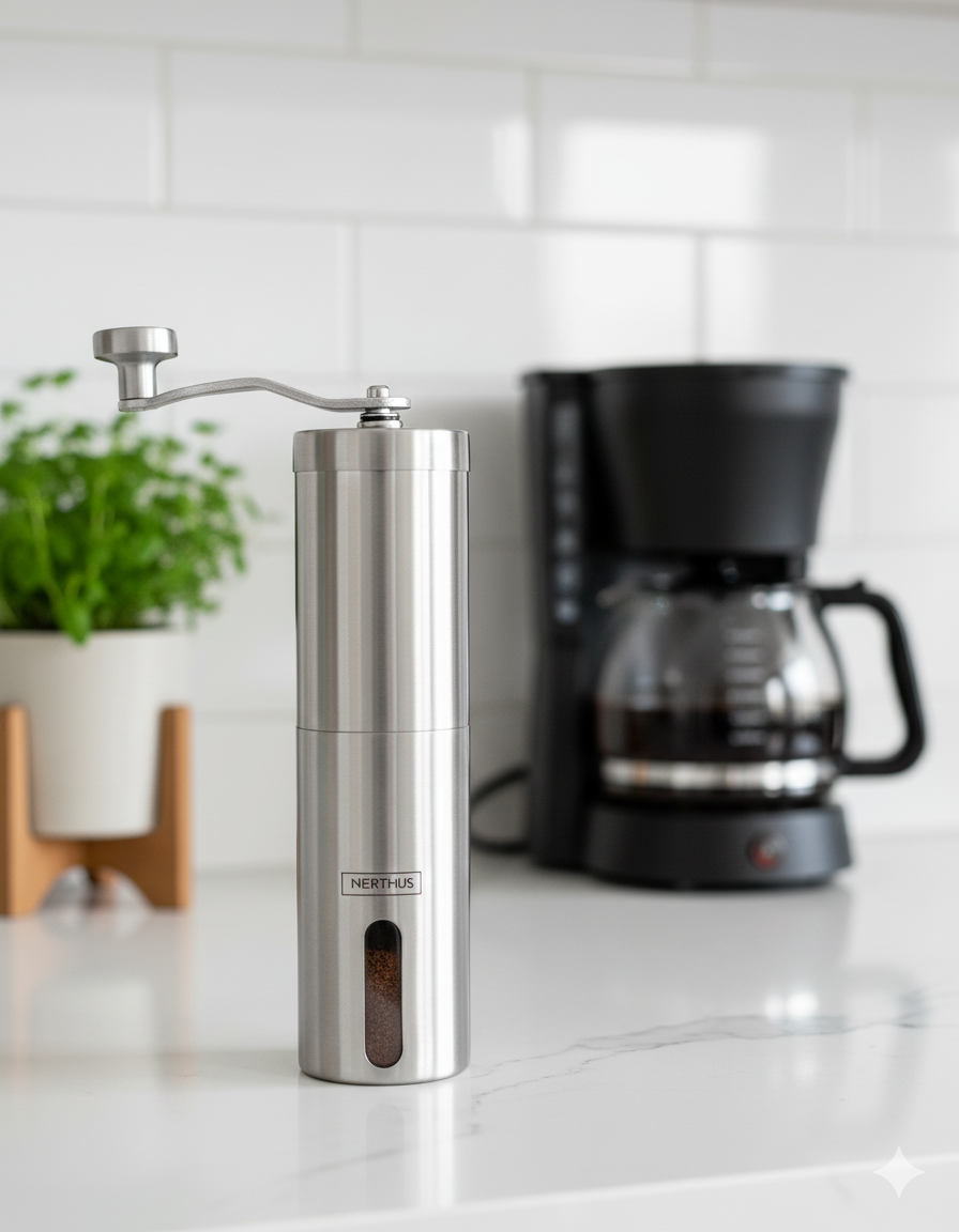 Molinillo para Café Manual Acero Inoxidable Nerthus