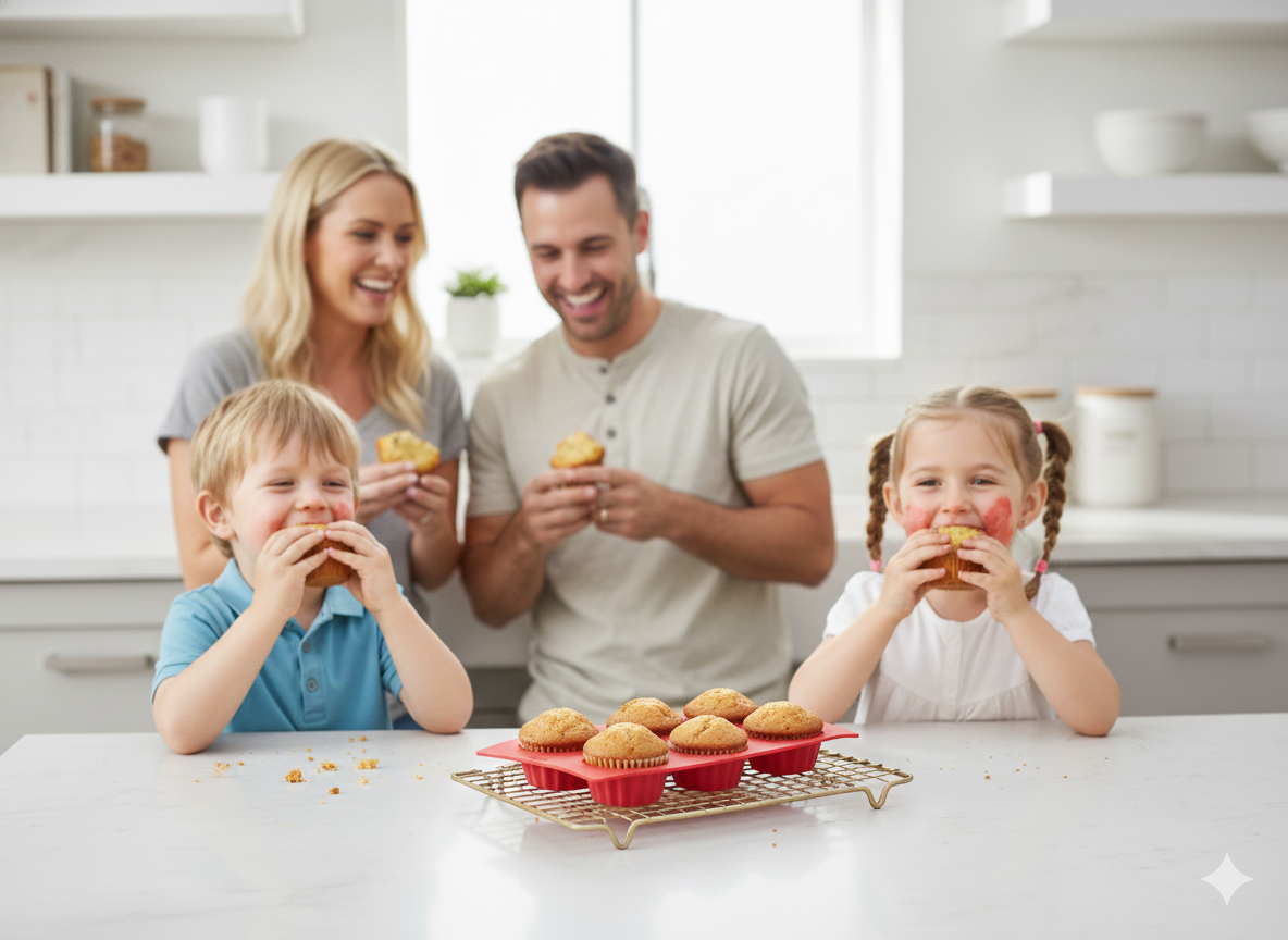 Molde para Cupcakes Savarin de Silicona Lékué