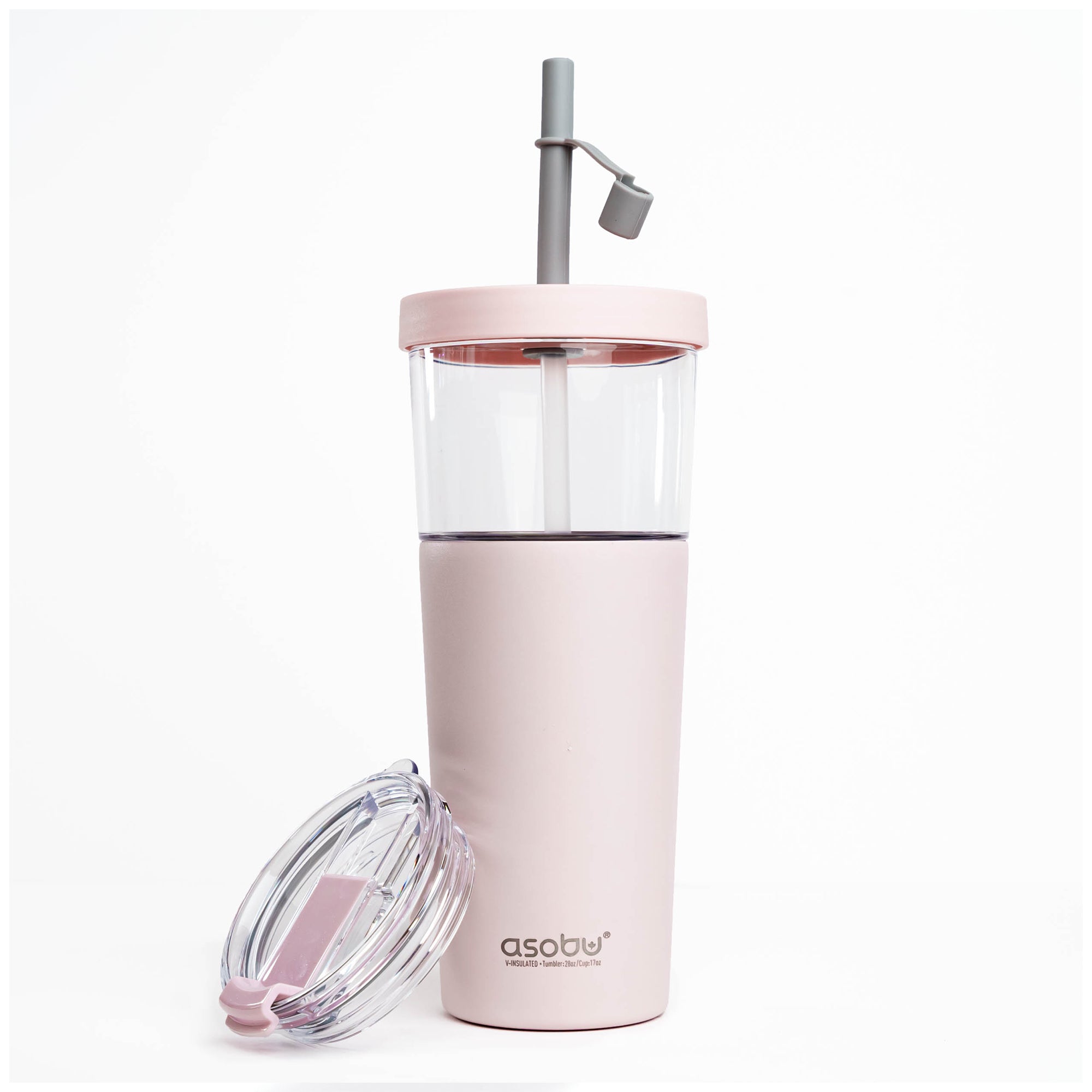 Vaso Termo 2 en 1 Acero Inoxidable Marina Rosa 845ml/520ml Asobu