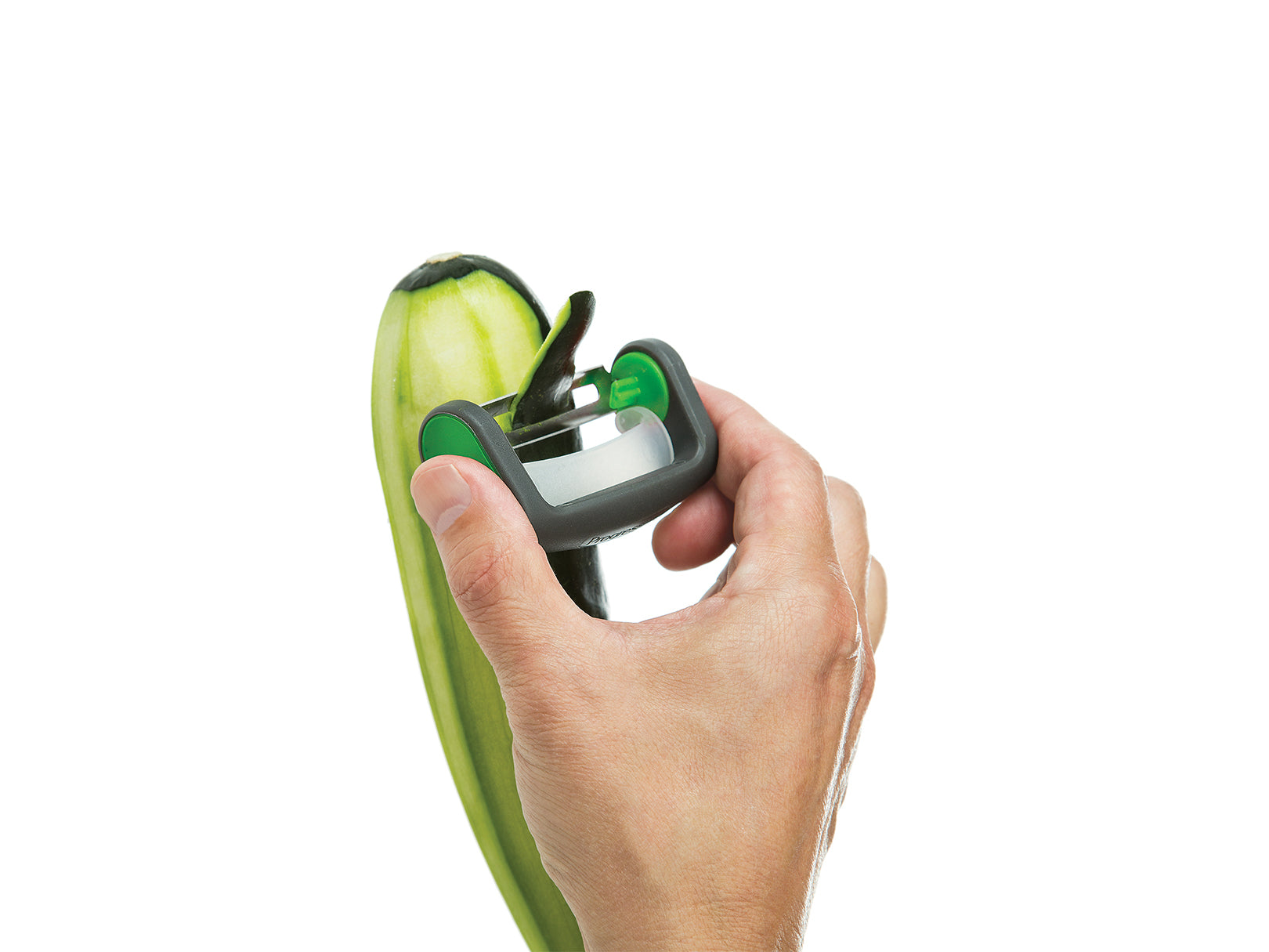 Mini Pelador Manual Gris y Verde Policarbonato y Acero Inoxidable Prepworks Progressive
