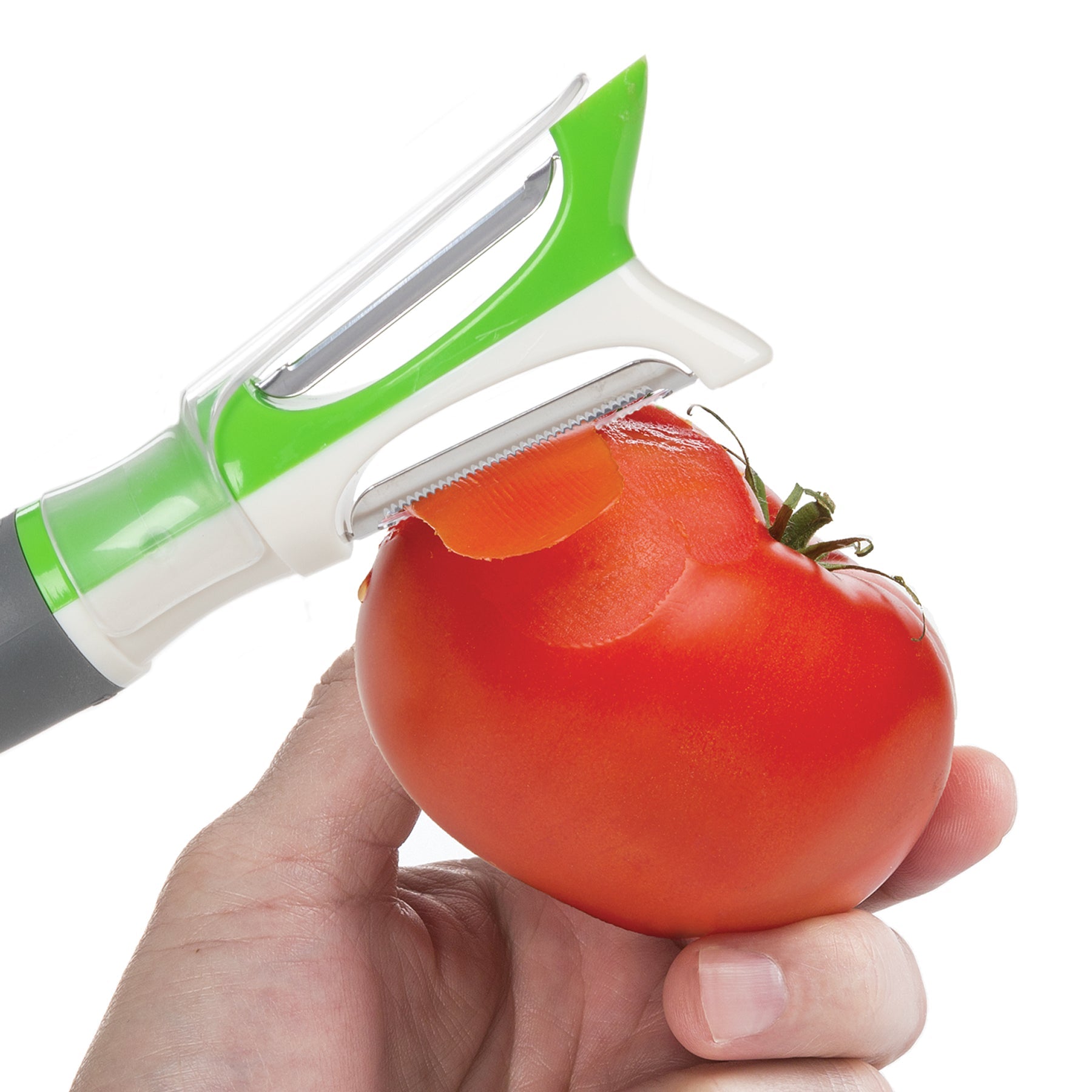 Pelador Dual Policarbonato y Acero Inoxidable 2 en 1  Progressive