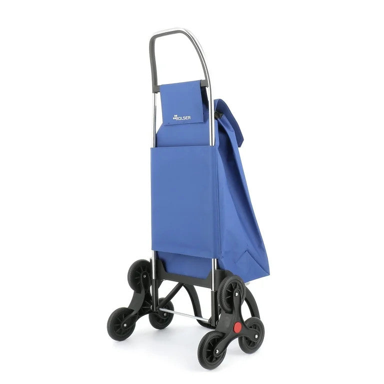 Carrito de Compras Azul Sube Escaleras 6 Ruedas Rolser