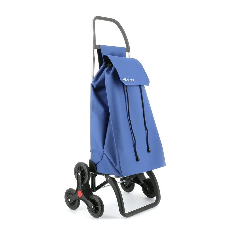 Carrito de Compras Azul Sube Escaleras 6 Ruedas Rolser