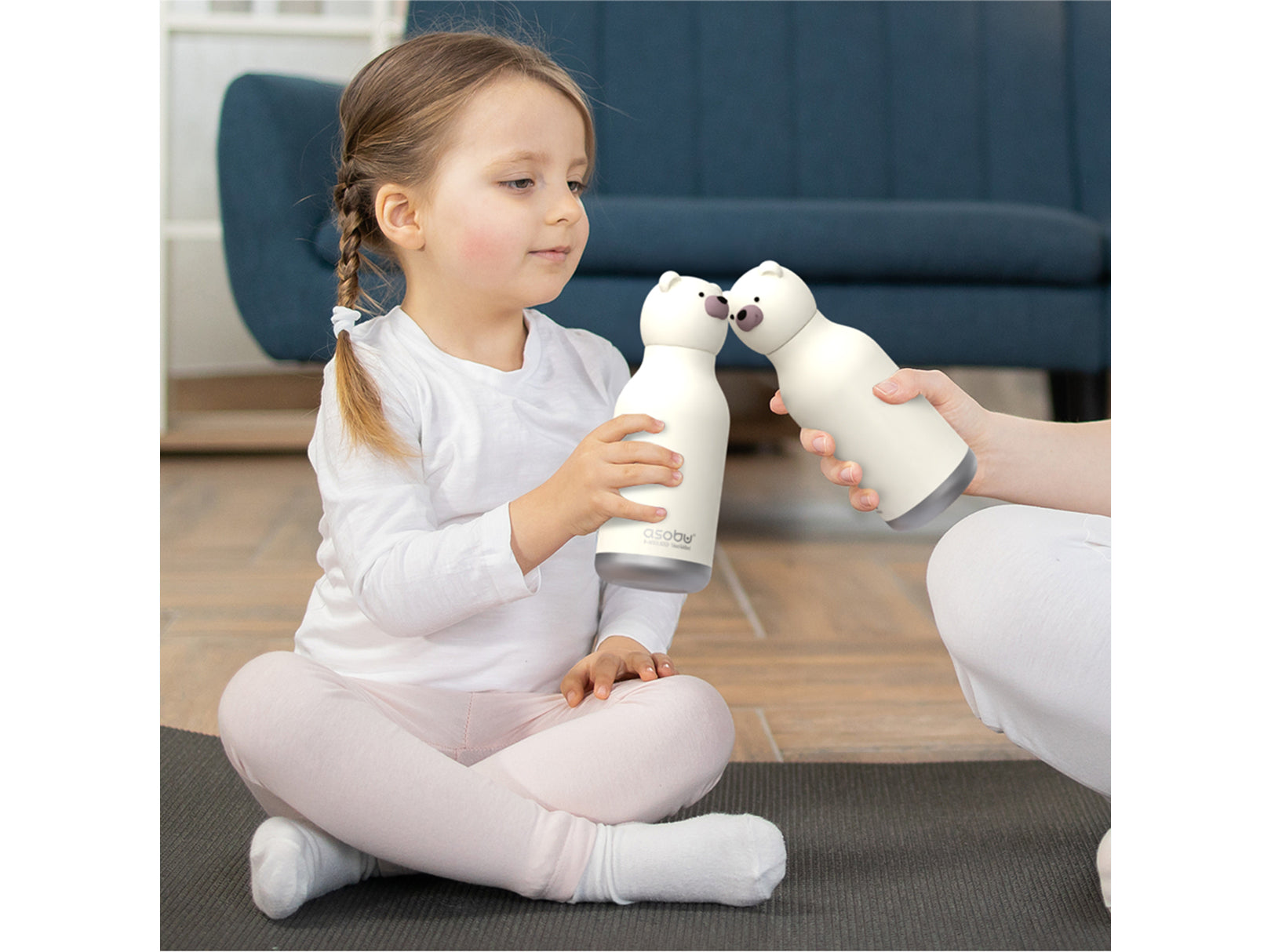 Botella para Agua de Acero Inoxidable Oso Beastie 460ml Asobu