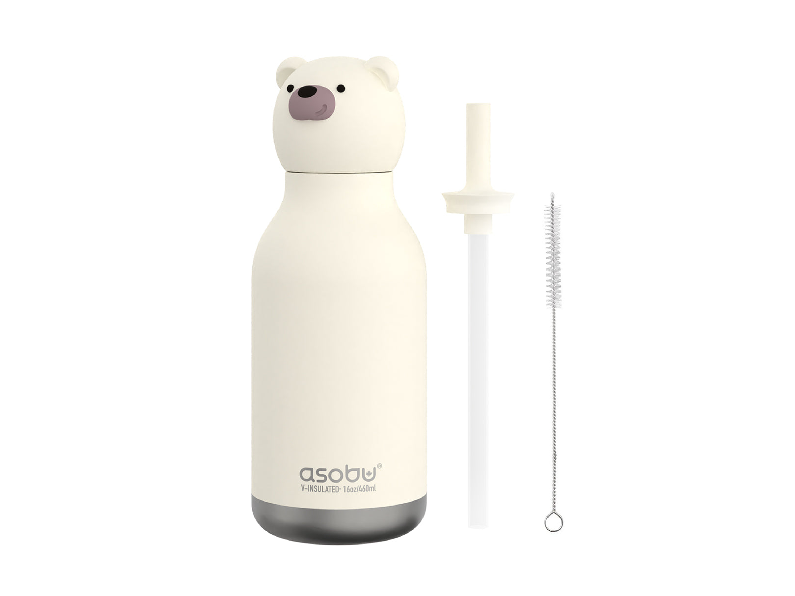 Botella para Agua de Acero Inoxidable Oso Beastie 460ml Asobu