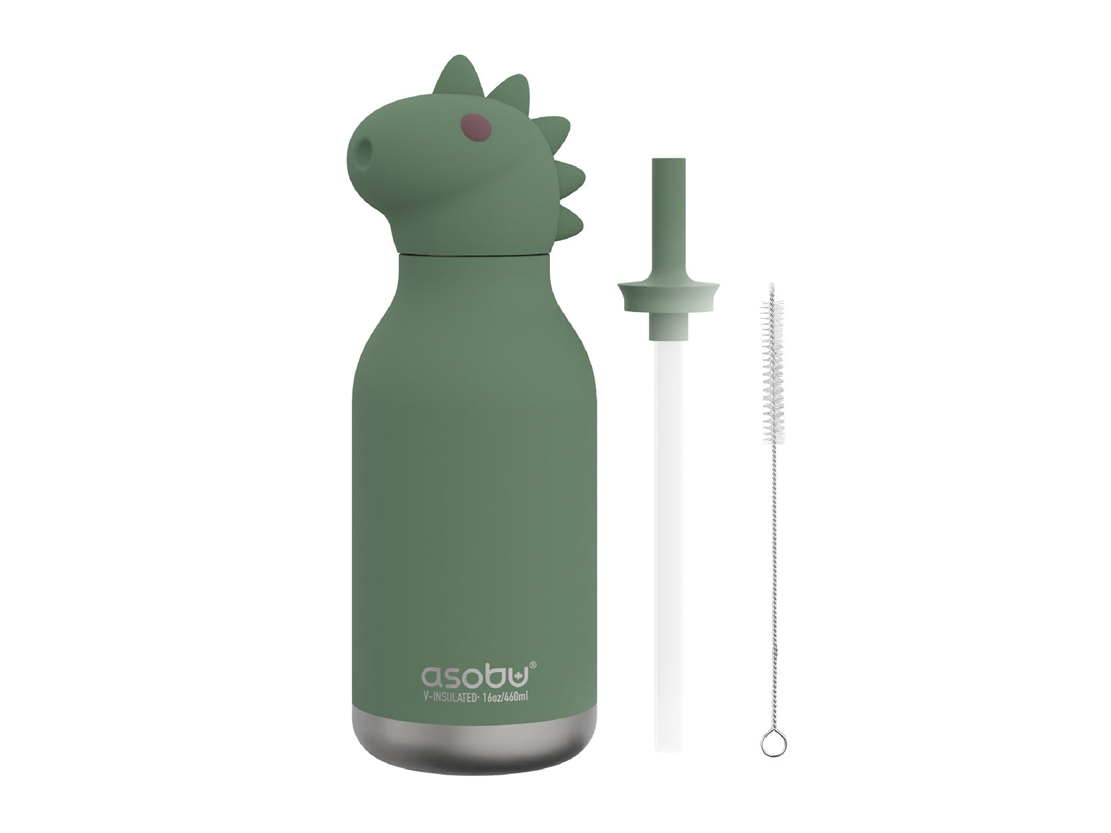 Botella para Agua de Acero Inoxidable Dinosaurio Beastie 460ml Asobu