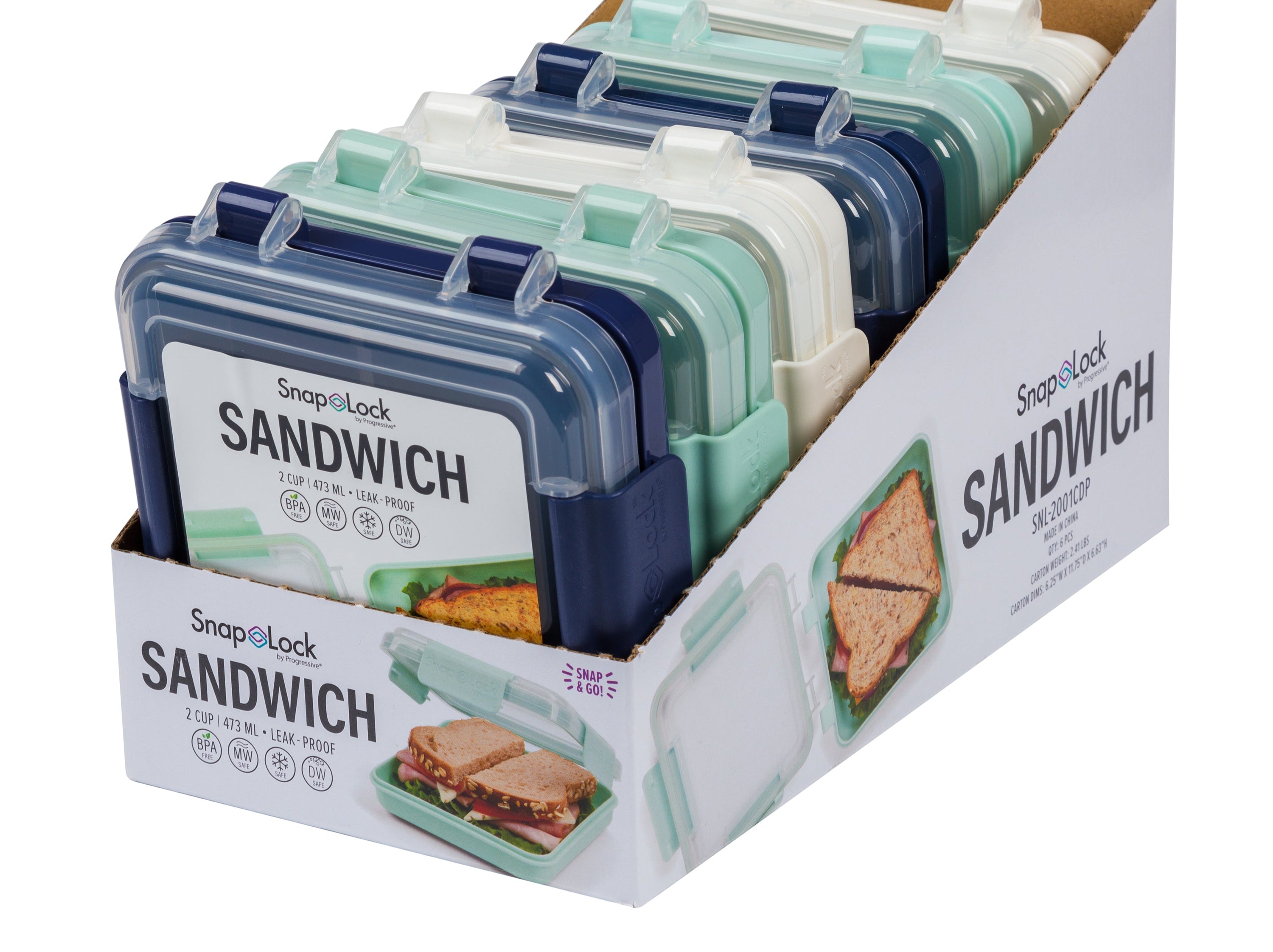 Contenedor para Sandwich SnapLock Progressive