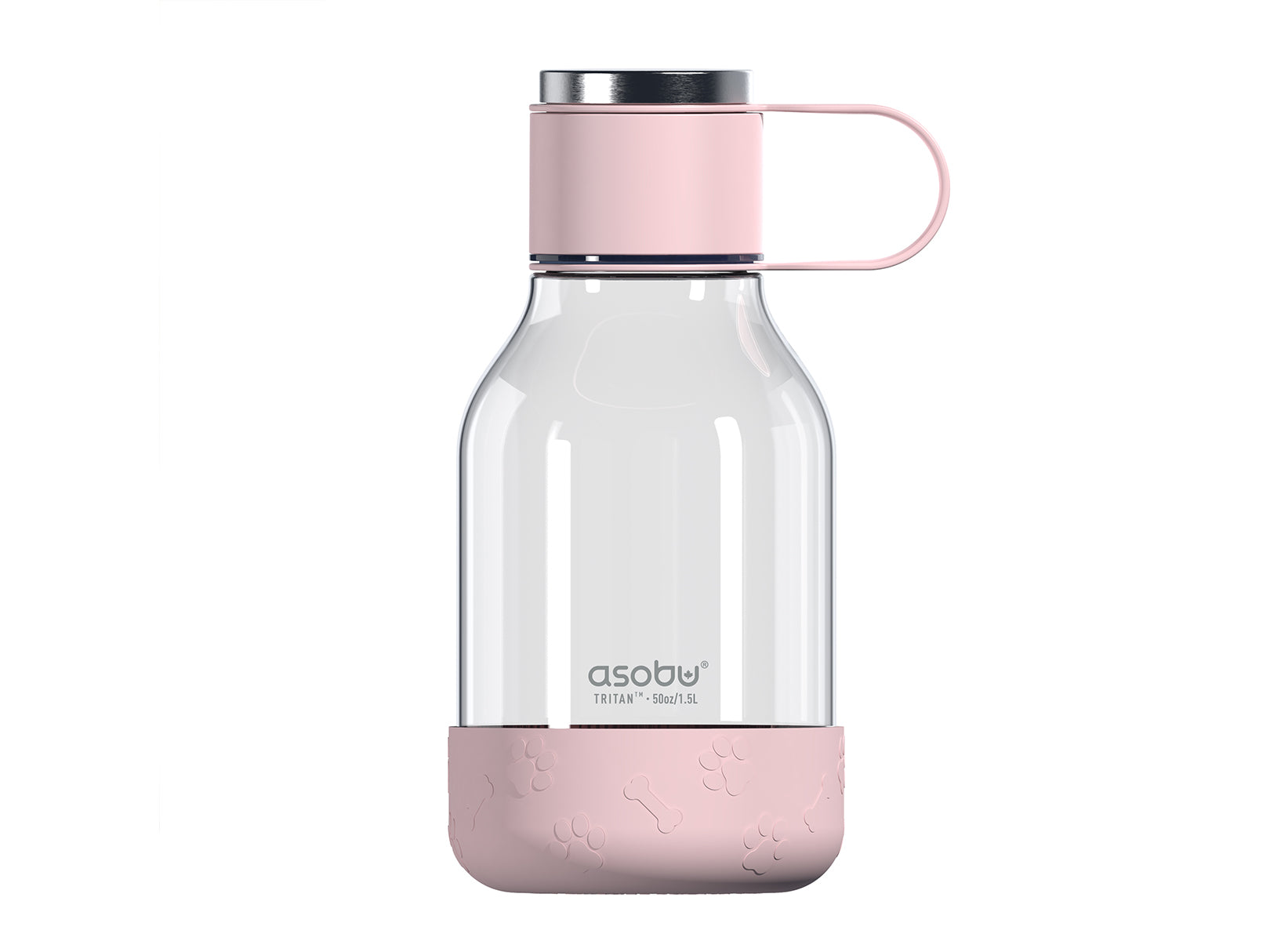 Botella de Agua y Cuenco para Mascotas Rosa 1.5 L Twb20 Asobu