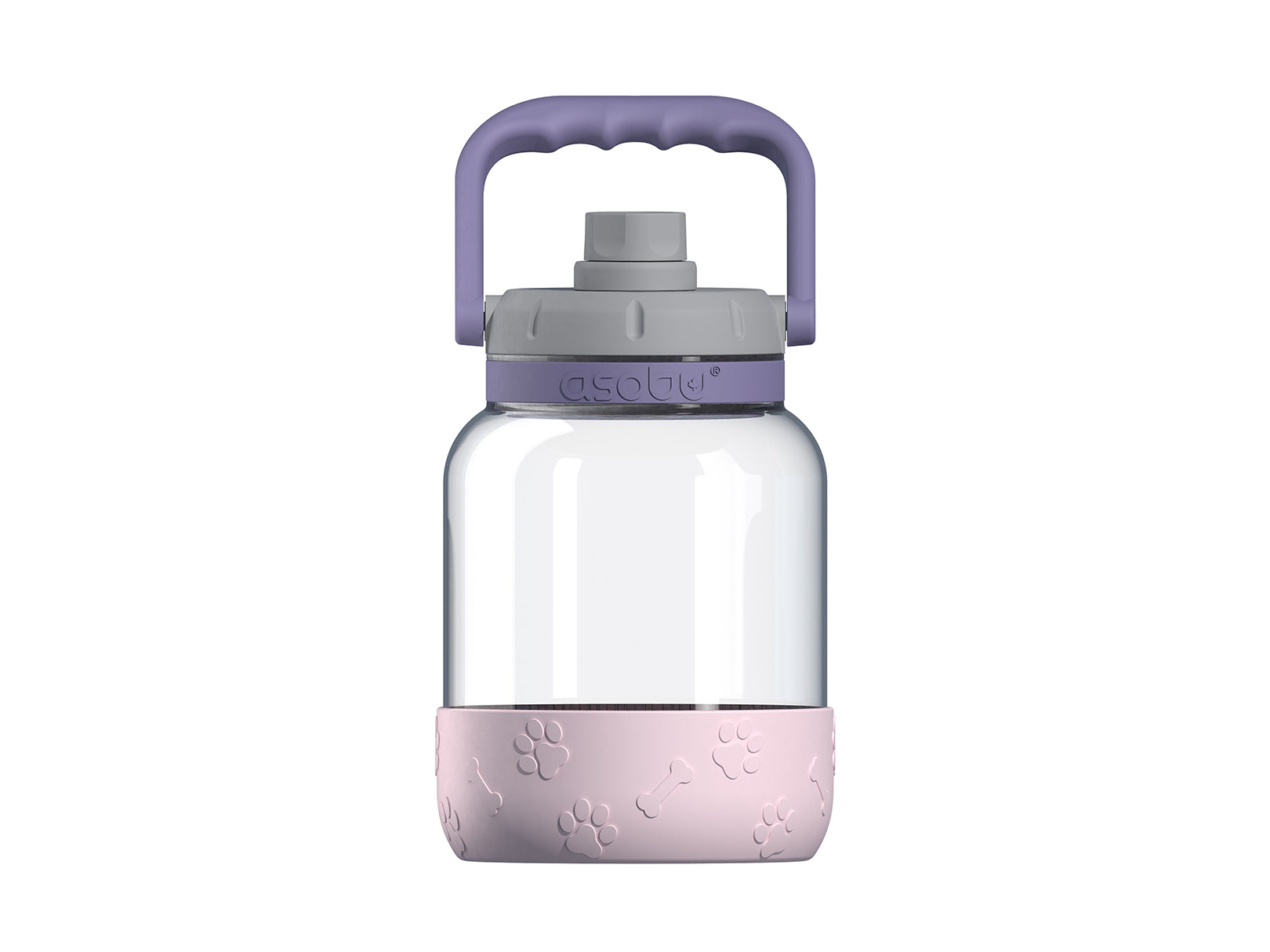 Botella de Agua y Cuenco para Mascotas Rosa 1 L Barkley Asobu