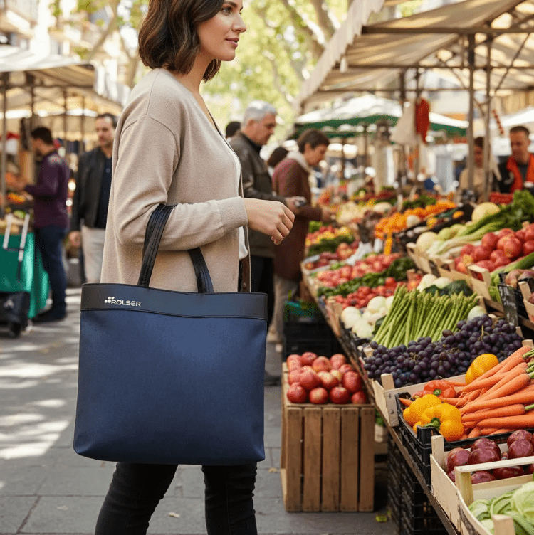 Bolsa Para Mandado Rolser B Bag Tweed Gris - shop_name