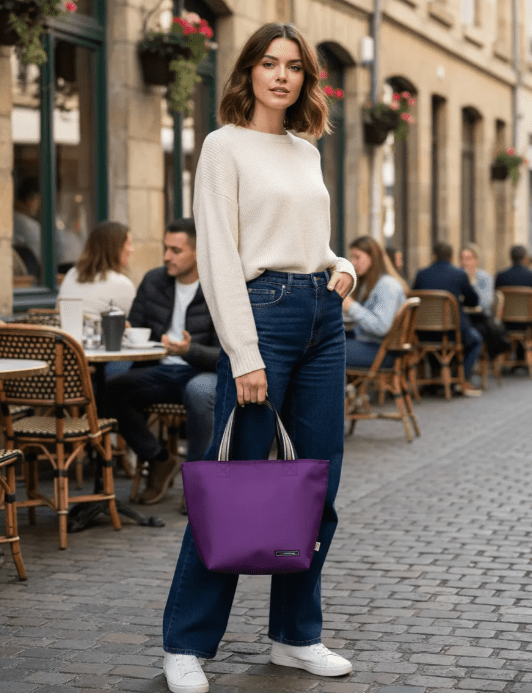 Bolsa Tote Lunchbag Iris En Poliéster Púrpura - shop_name