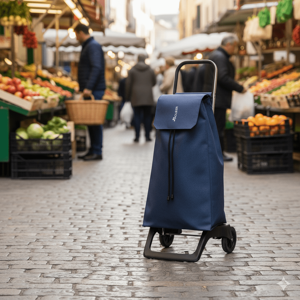 Carrito de Compras Azul Sube Escaleras 6 Ruedas Rolser - shop_name