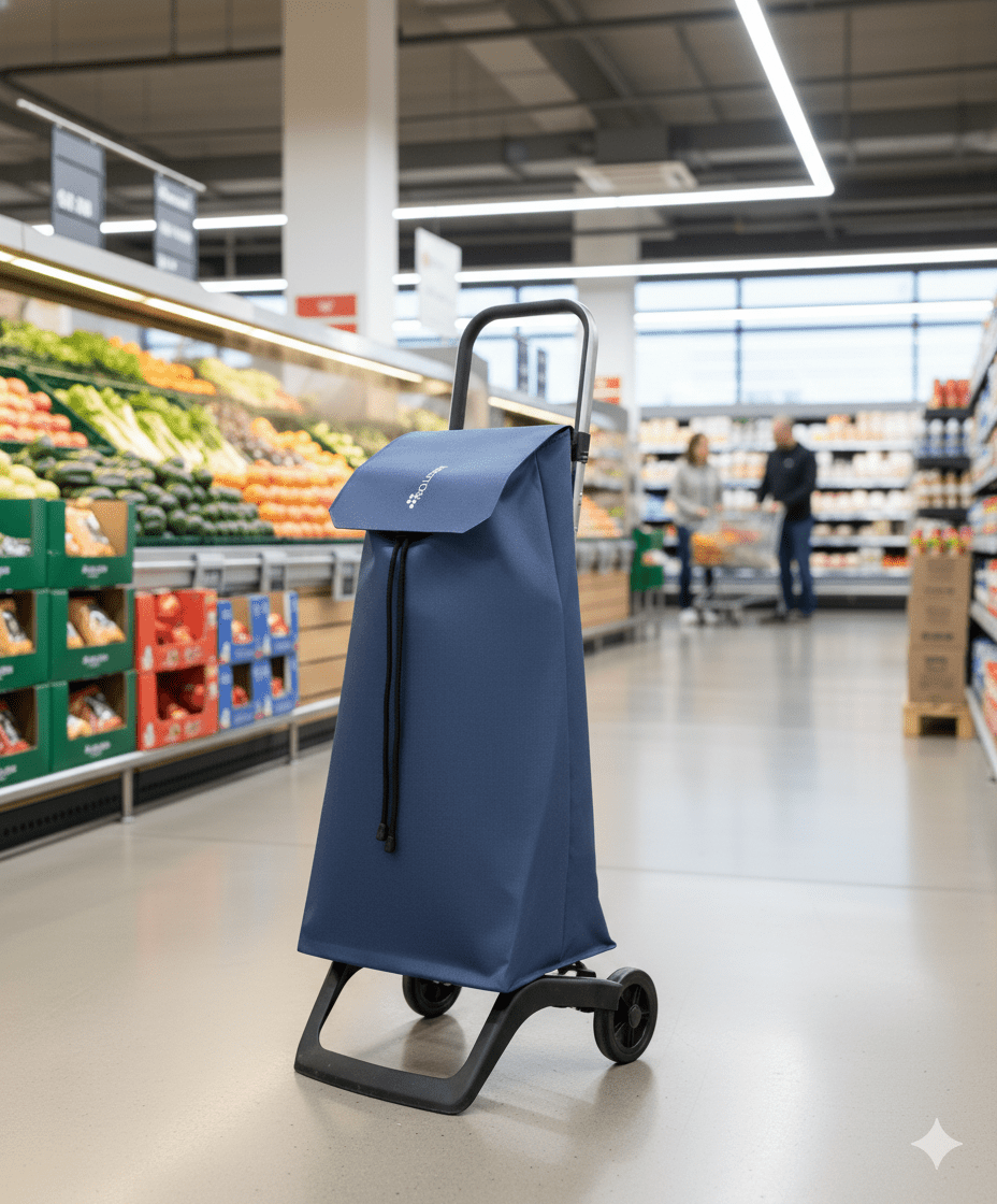 Carrito de Compras Jet 038 Tweed 2 Azul Marino Rolser - shop_name