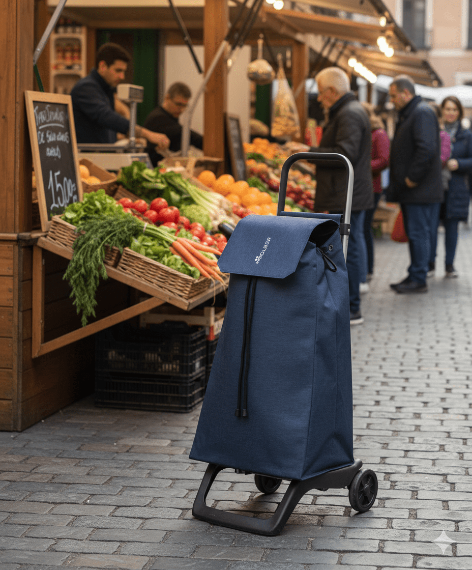 Carrito de Compras Jet 038 Tweed 2 Azul Marino Rolser - shop_name