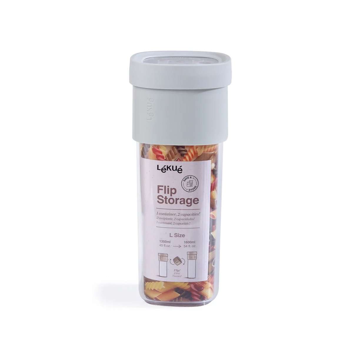 Contenedor Plegable para Cocina y Despensa Flip Storage Verde Lékué - shop_name