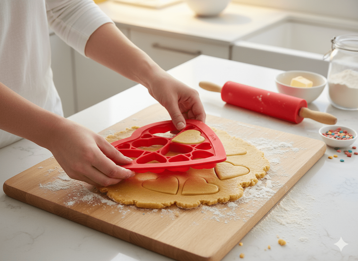 Cortador Galletas Corazones Rojo Lékué - shop_name
