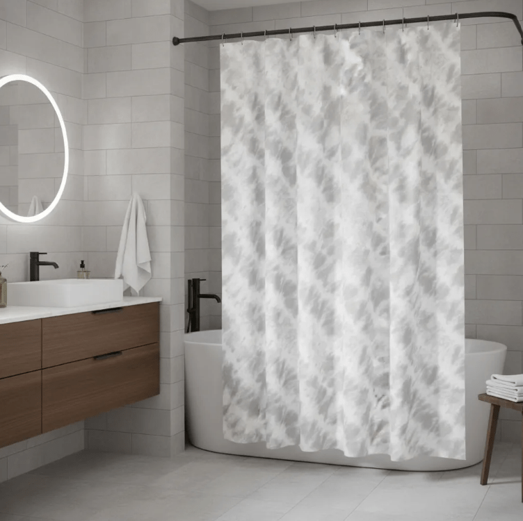 Cortina para Baño Poliéster Dazzling Gris Sttelli - shop_name