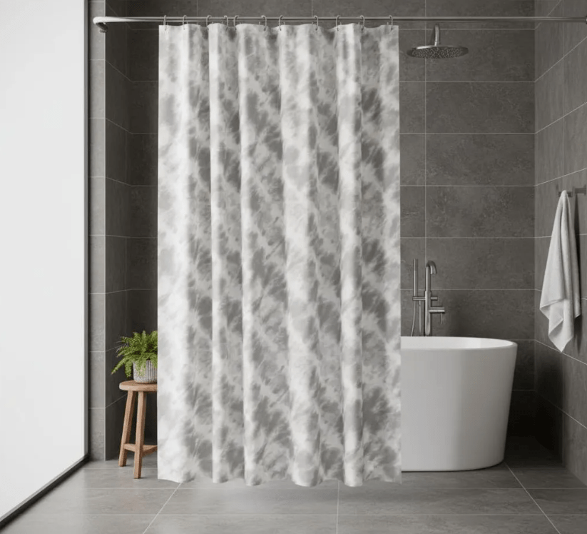 Cortina para Baño Poliéster Dazzling Gris Sttelli - shop_name