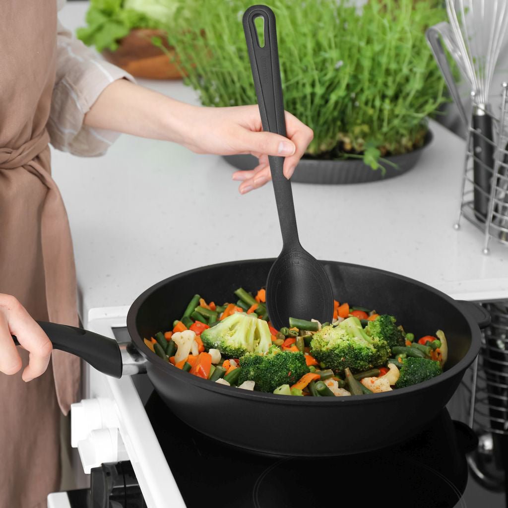 Cuchara para Verdura con Cuchara Ovalada Gentle Plus Pioliamida Negro Westmark - shop_name