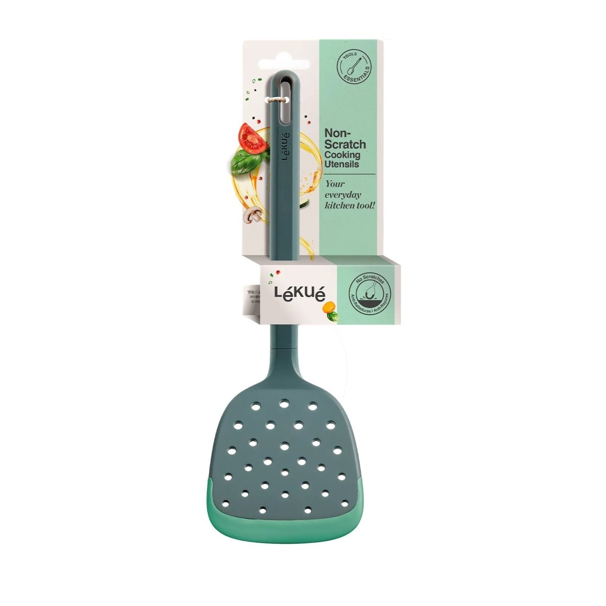 Espátula Ranurada Policarbonato y Silicona Platino Lékué - shop_name