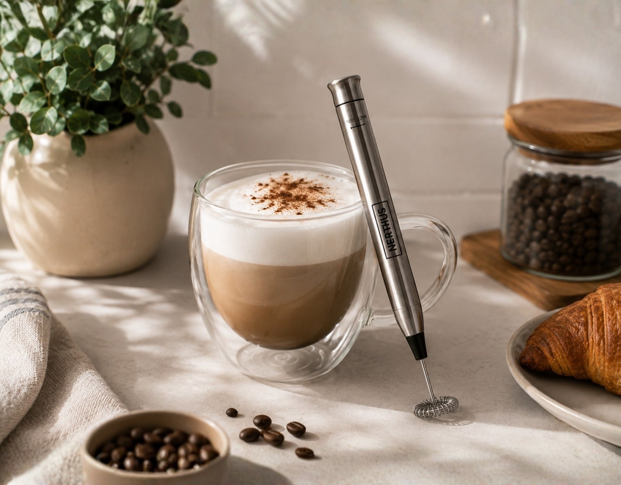 Espumador Eléctrico de Leche Portátil – Nerthus