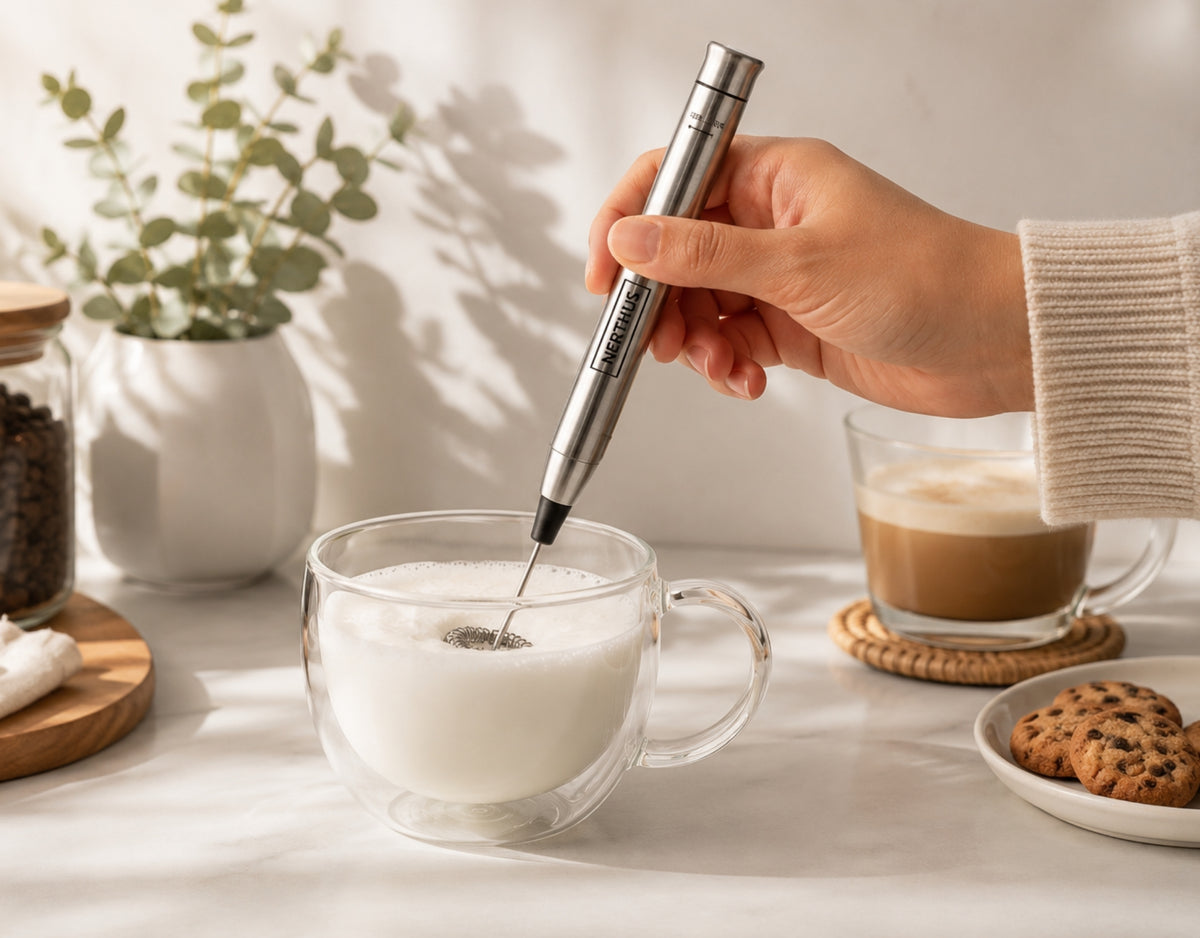 Espumador Eléctrico de Leche Portátil – Nerthus