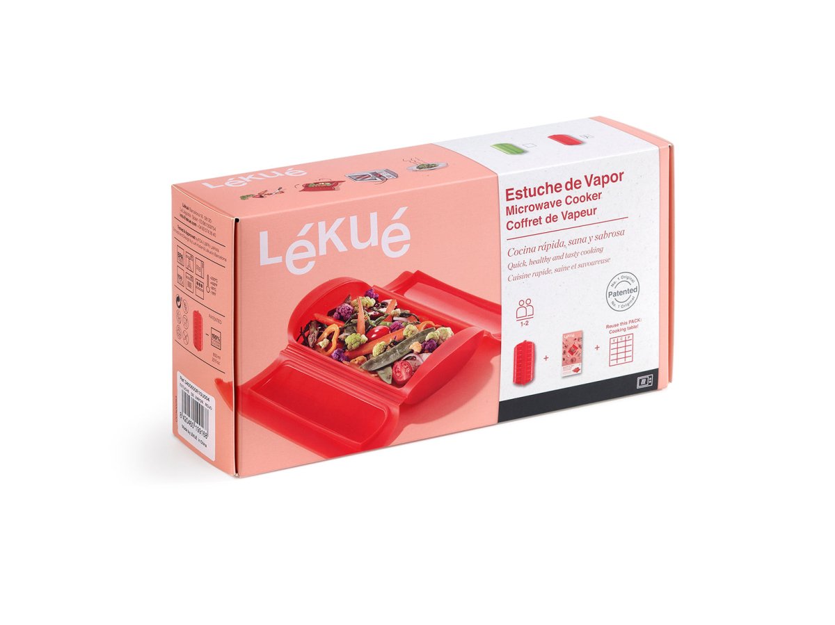 Estuche de Vapor Rojo (1–2 Personas) Lékué - shop_name