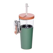 Vaso Termo 2 en 1 Acero Inoxidable Marina Verde Pastel 845ml/520ml Asobu