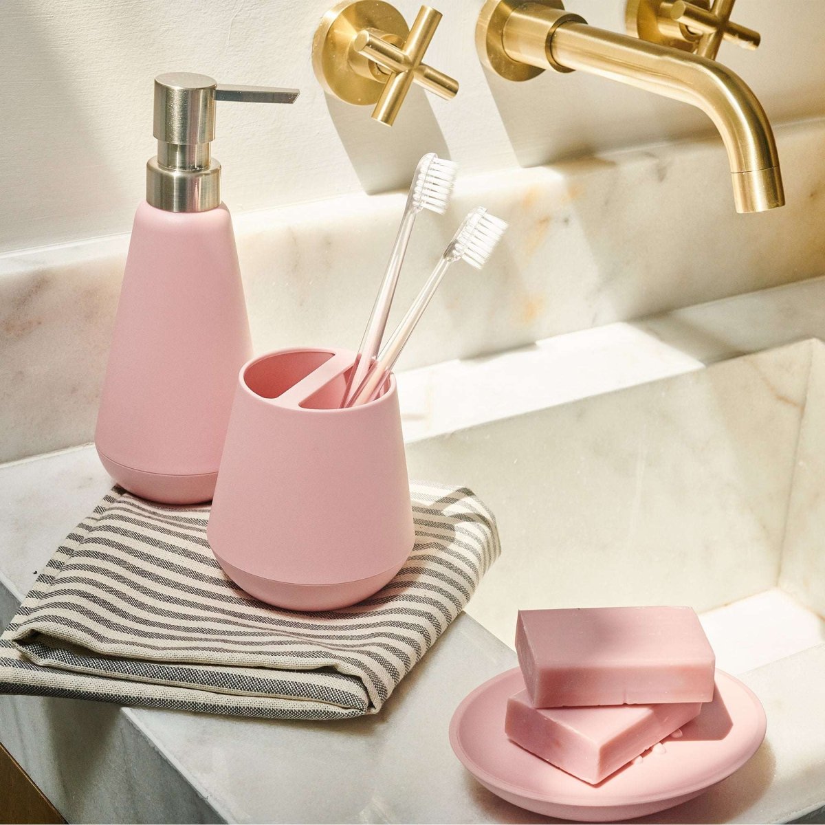 Jabonera para Baño Policarbonato Belize Rosa Sttelli - shop_name