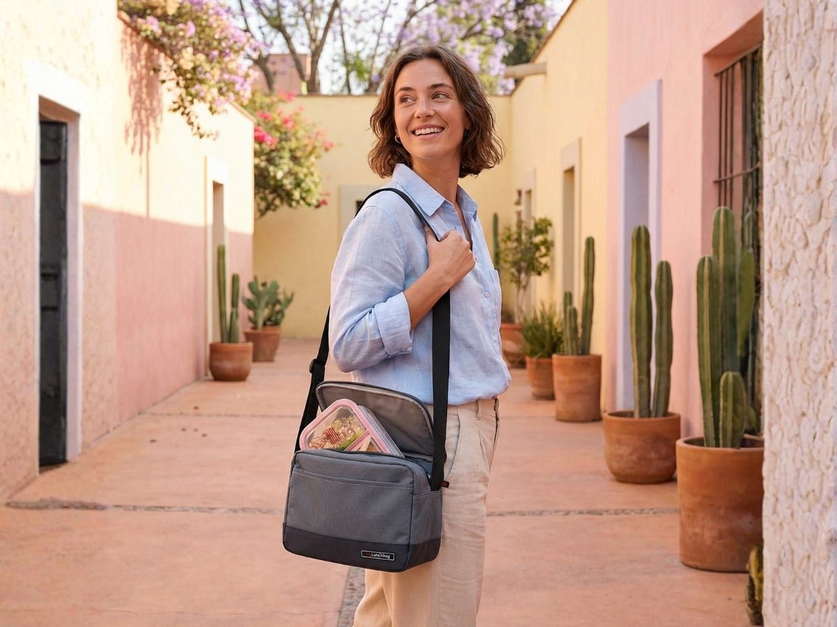 Lonchera Reutilizable Lunchbag 3.5 L Gris Térmica, Compacta y Ecológica Iris Barcelona - shop_name