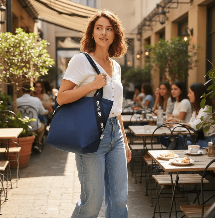 Lonchera Tote On The Go 3.7 Lt Azul IRIS Barcelona - shop_name