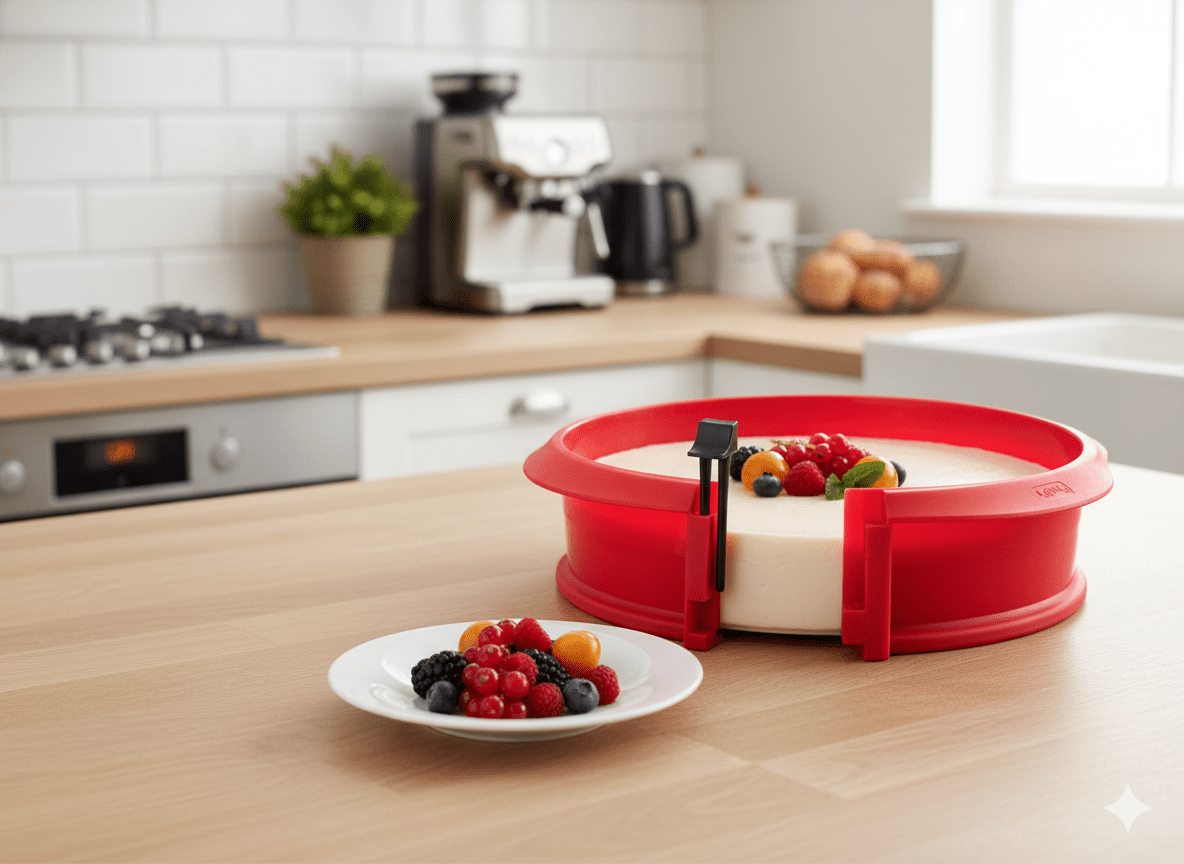Molde Desmontable Circular Silicona Platino Rojo 23 cm Lékué - shop_name