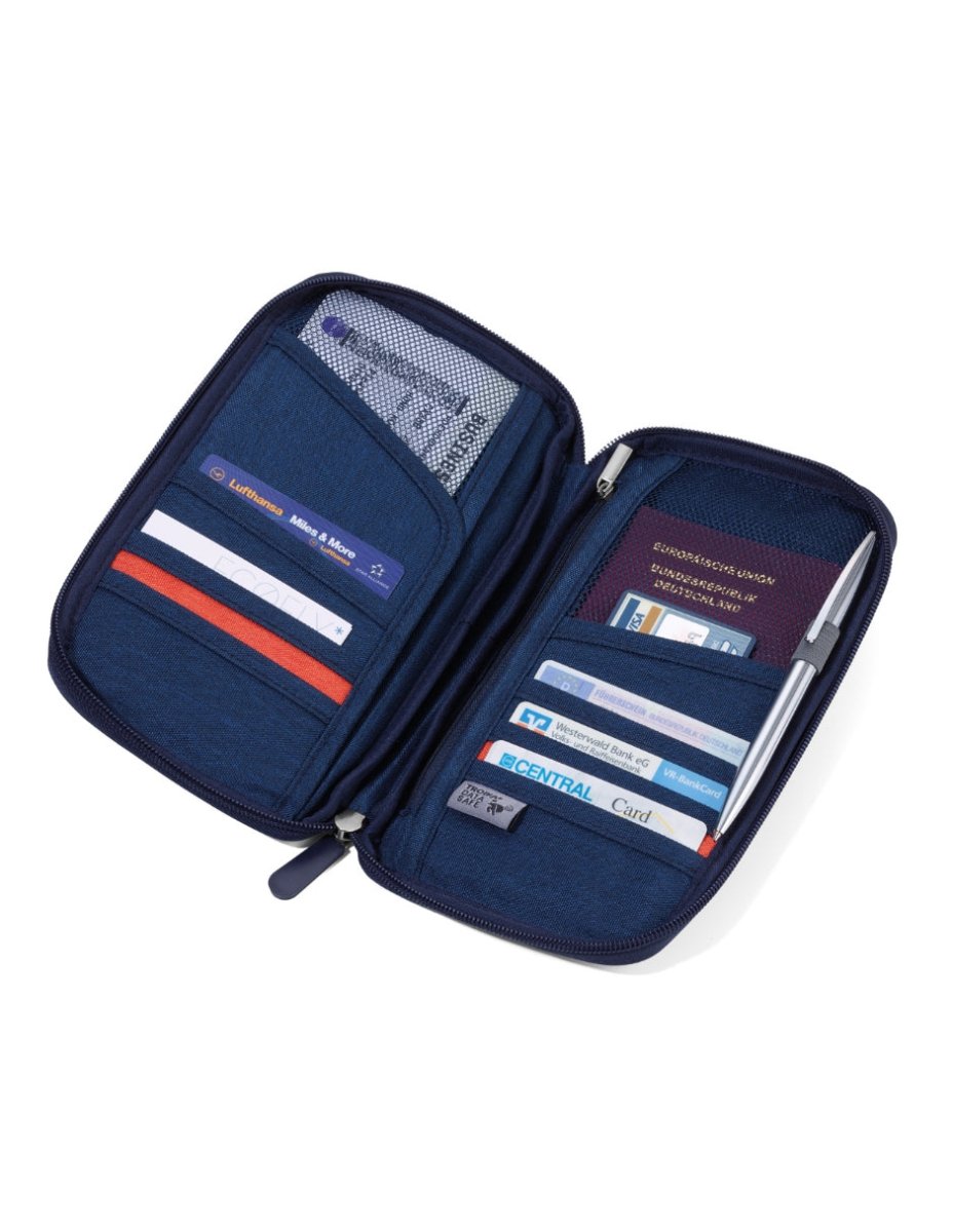 PORTA PASAPORTE TROIKA, AZUL - shop_name