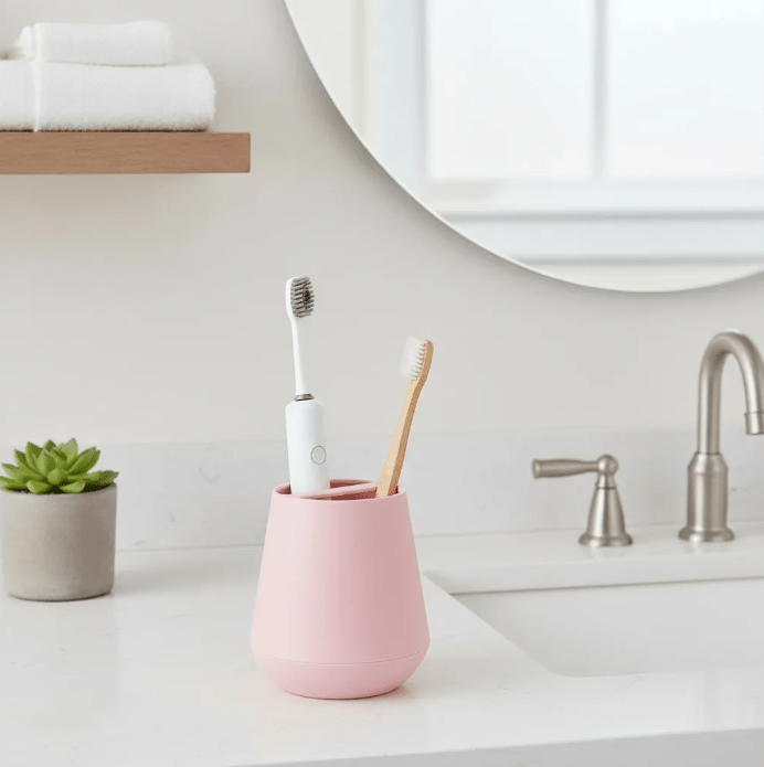 Portacepillos Sttelli Belize Vaso Rosa 11x7 Cm - shop_name
