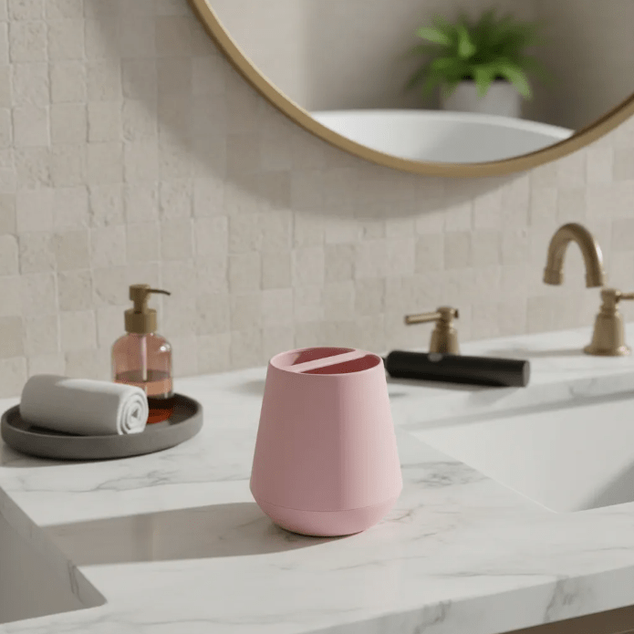Portacepillos Sttelli Belize Vaso Rosa 11x7 Cm - shop_name