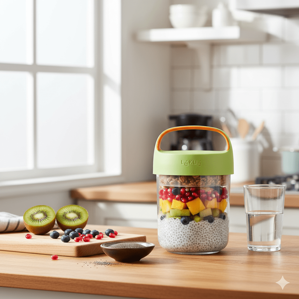 Recipiente para Frutas To Go 400 ml Verde Lékué - shop_name