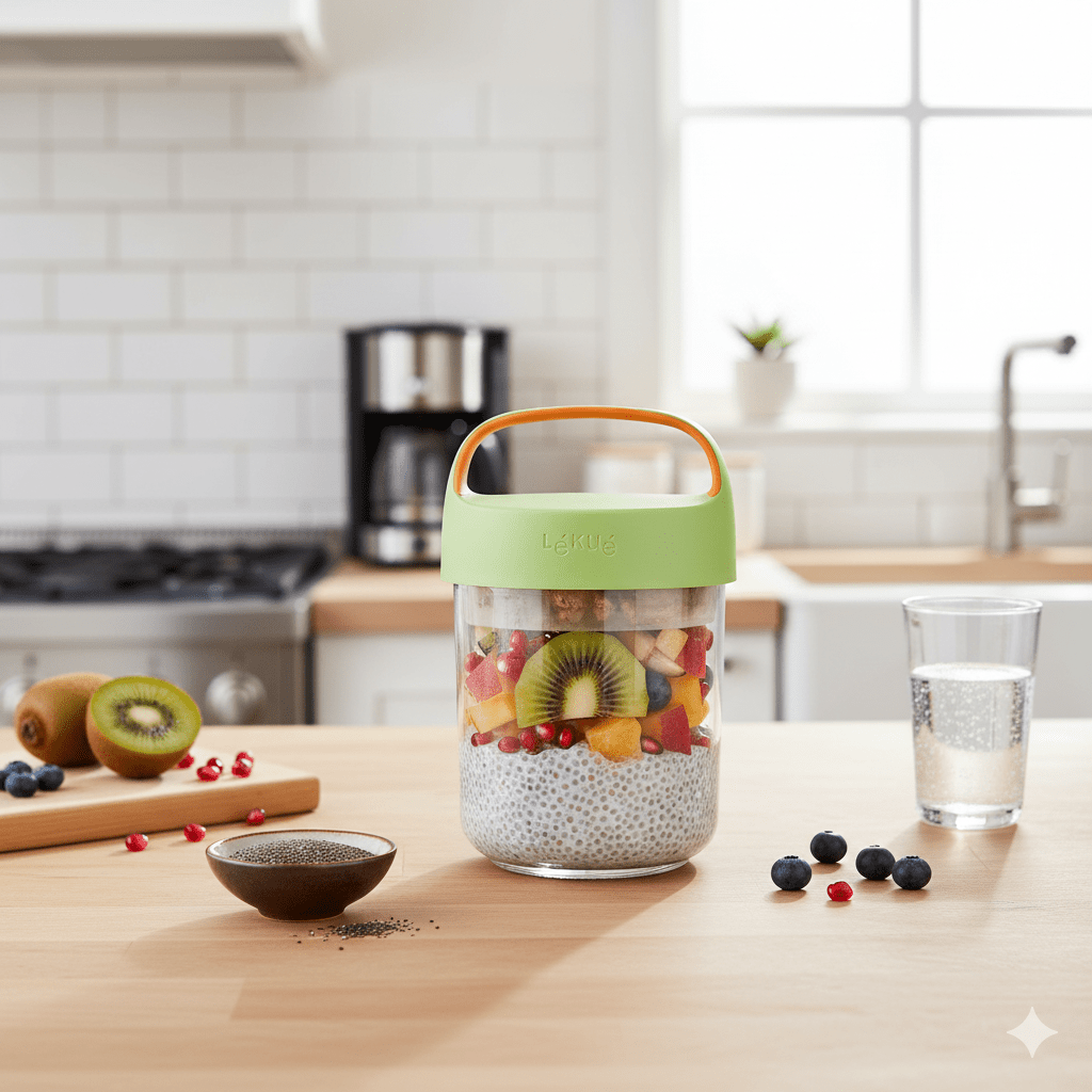 Recipiente para Frutas To Go 400 ml Verde Lékué - shop_name