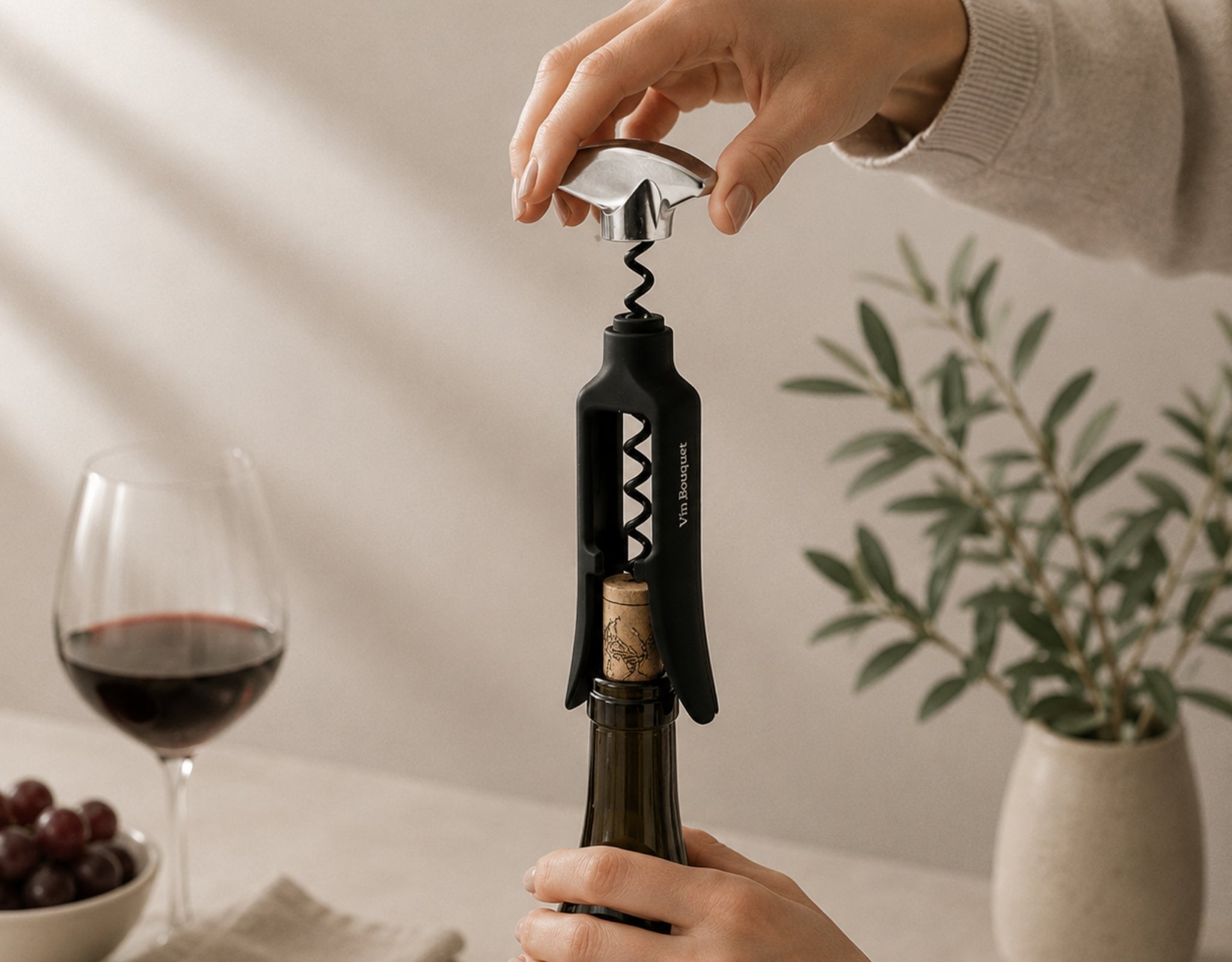 Sacacorchos Giratorio para Botellas de Vino – Vin Bouquet