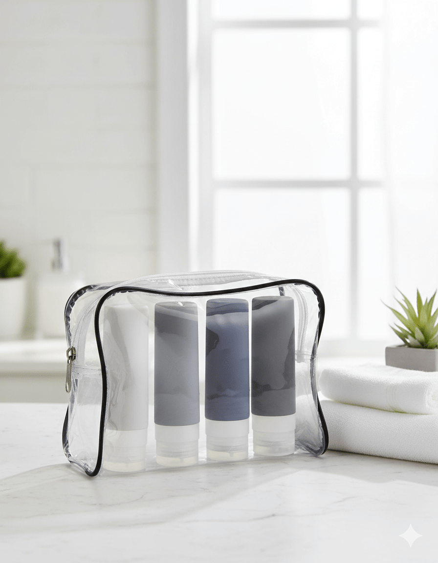 SET BOTELLA VIAJE MYTAGALONGS, 118 ML, GRIS - shop_name