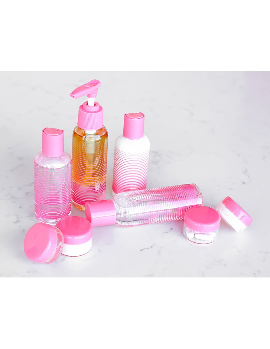 SET BOTELLA VIAJE MYTAGALONGS, 118 ML, ROSA - shop_name