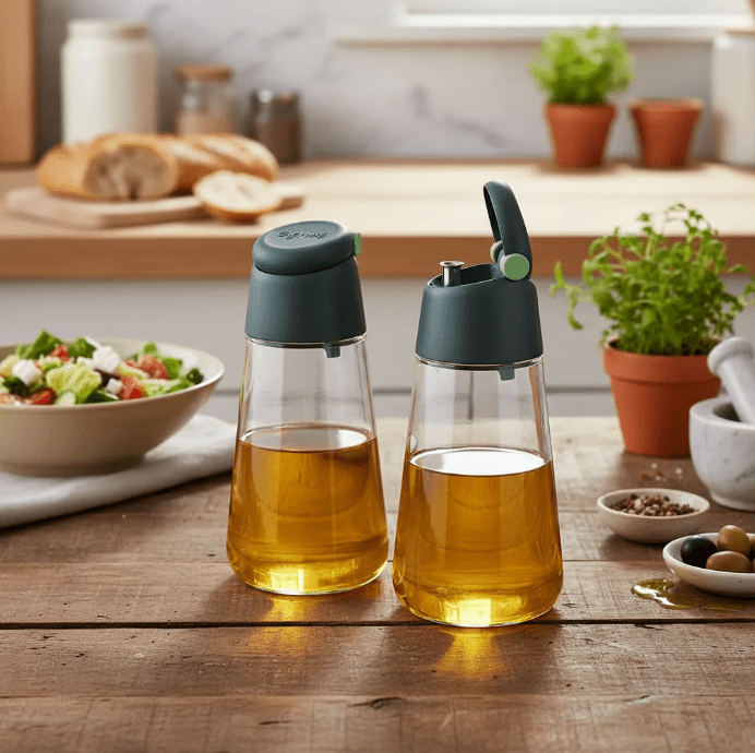Set de 2 Dispensadores Aceite y Vinagre de Cristal y Policarbonato Lékué - shop_name