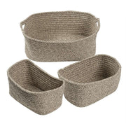 Set de 3 Canastas de Algodón Trenzado Color Natural | Honey Can Do - shop_name
