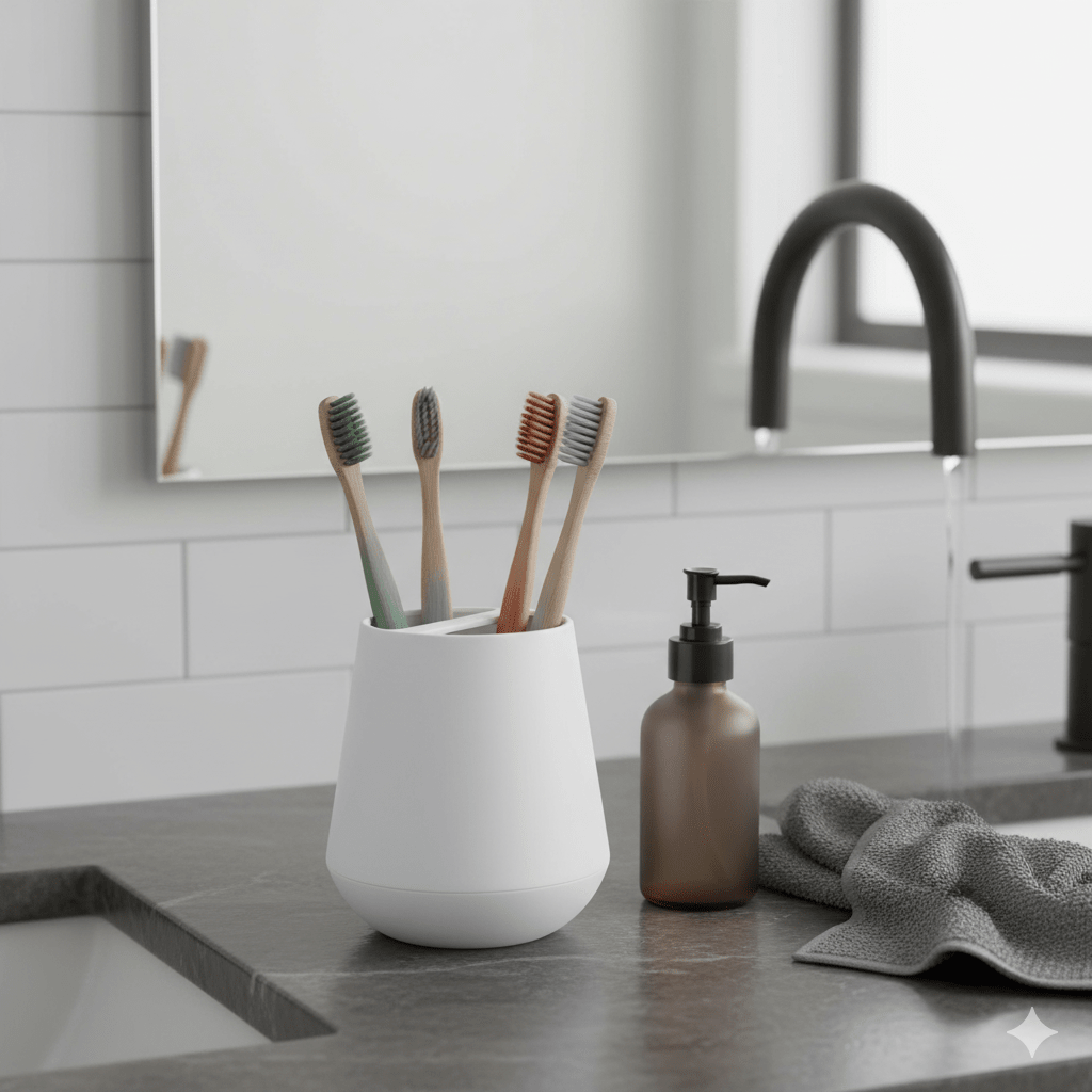 Vaso para Baño Policarbonato Belize Blanco Sttelli - shop_name