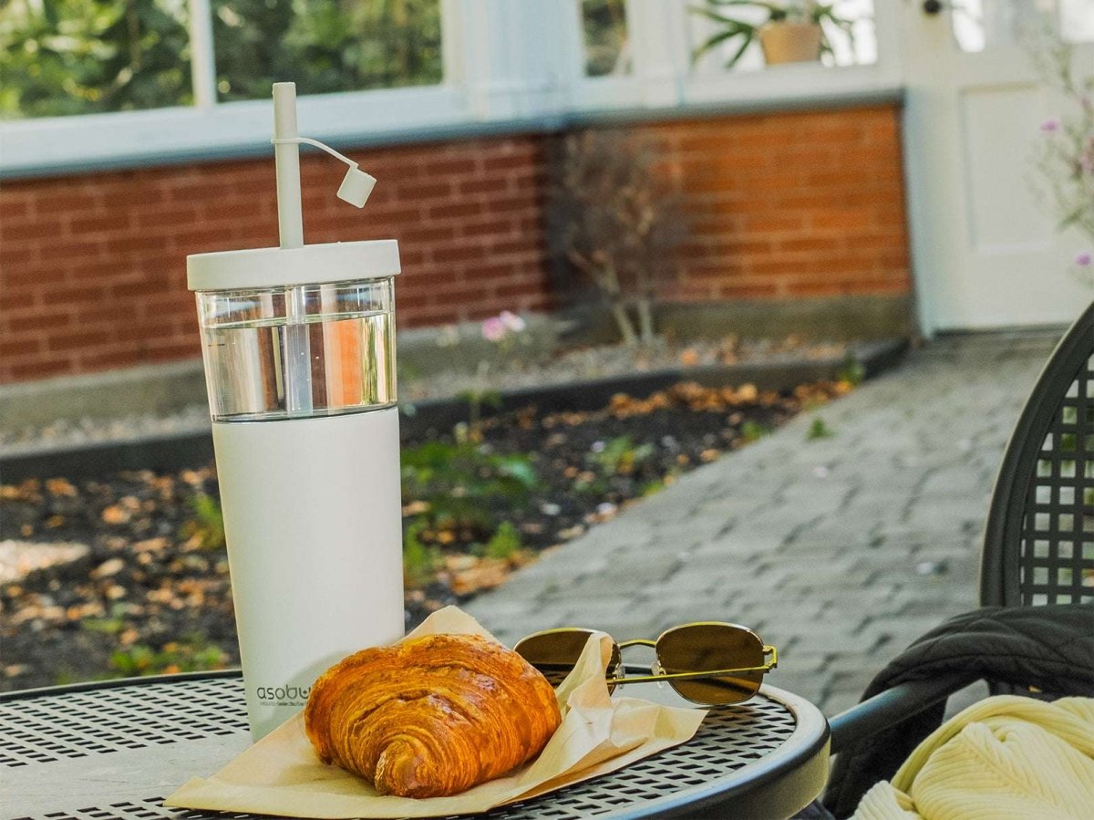 Vaso Termo 2 en 1 Acero Inoxidable Marina Blanco 845ml/520ml Asobu - shop_name