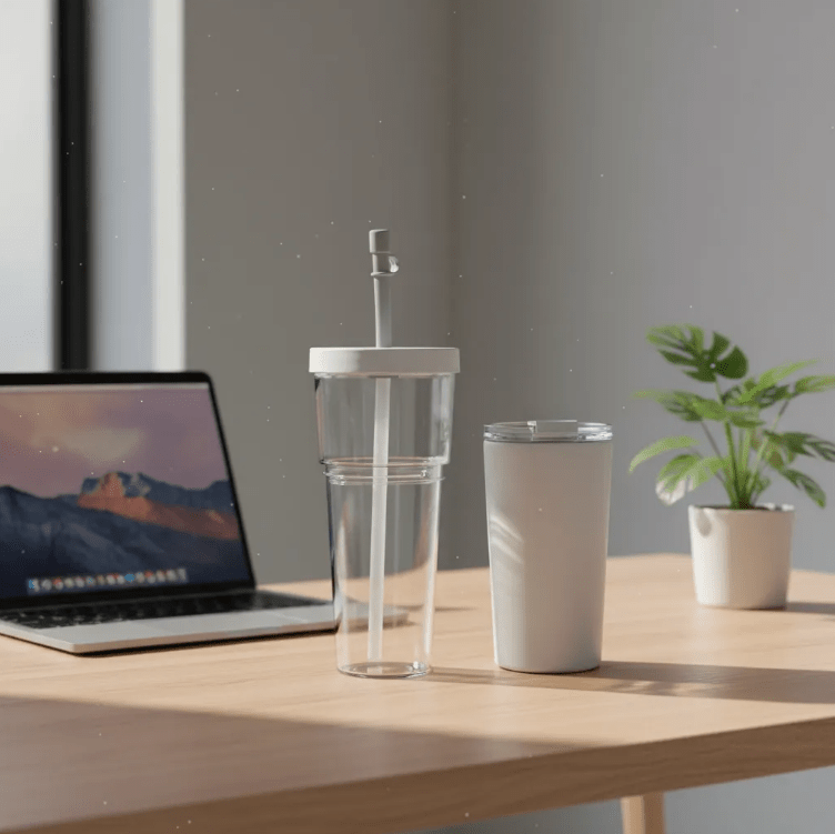 Vaso Termo 2 en 1 Acero Inoxidable Marina Blanco 845ml/520ml Asobu - shop_name